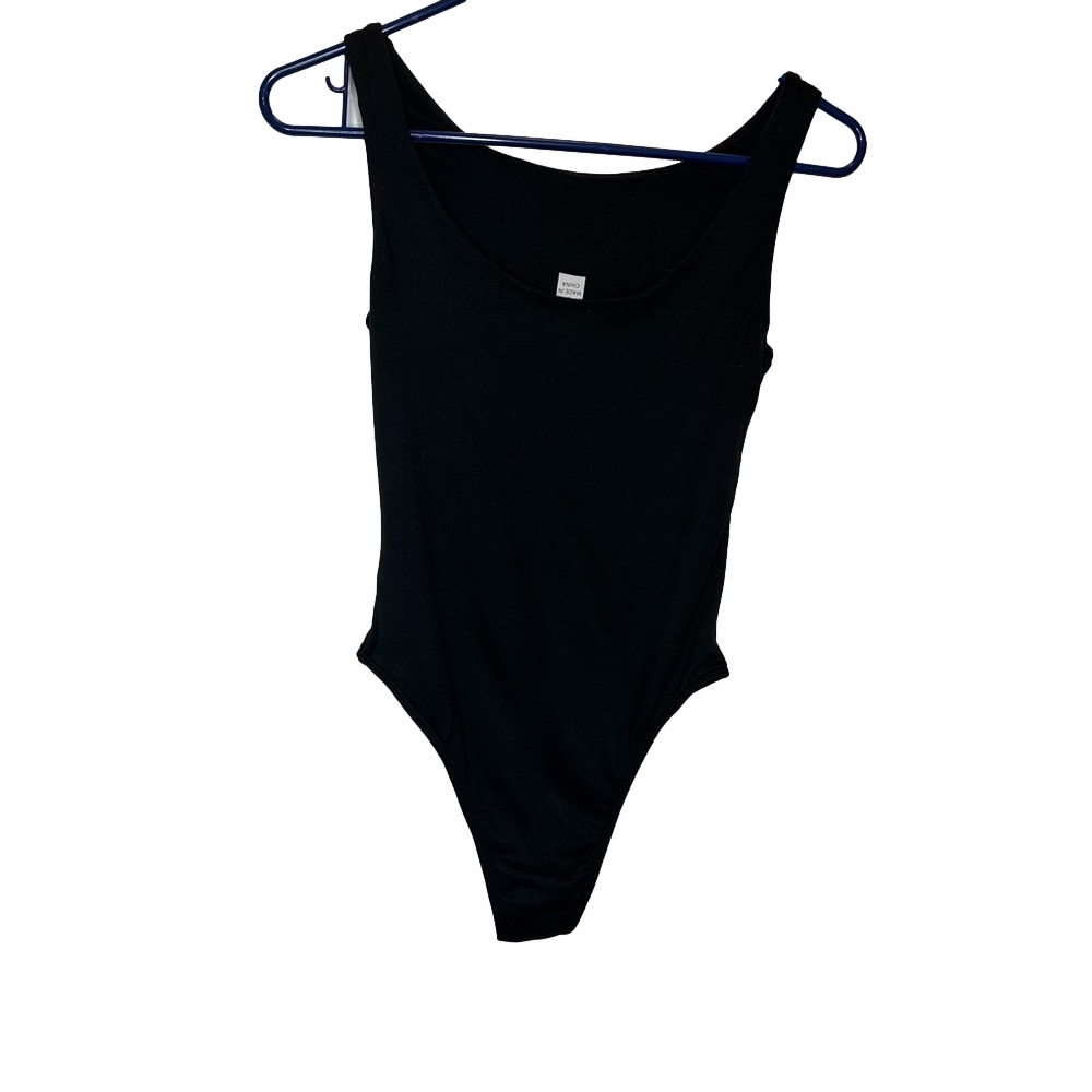 Nanamacs Original Black Bodysuit Size Small